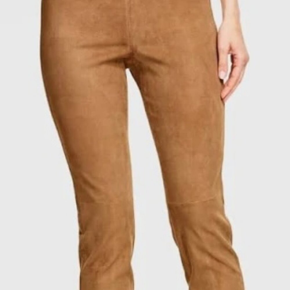 Talbot Faux Suede Size 8 Women's Pants - Like